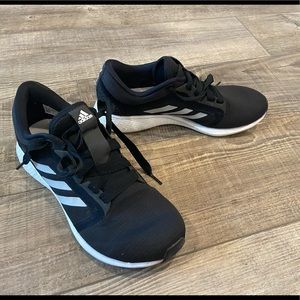 Adidas black sneakers - gently used